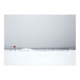 Fence in the winter seascape (Print Only) thumbnail