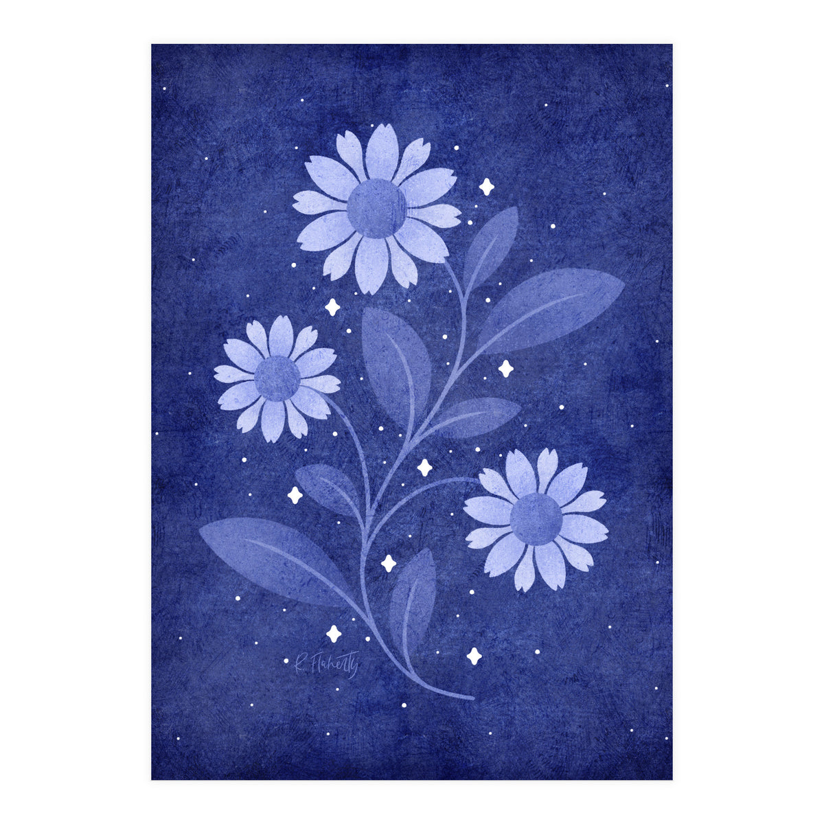 Twilight Sparkles Floral (Print Only)