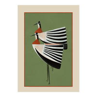 Striped Bird Pair (Print Only)