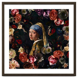 Girl With Pearl Earring And Flowers thumbnail
