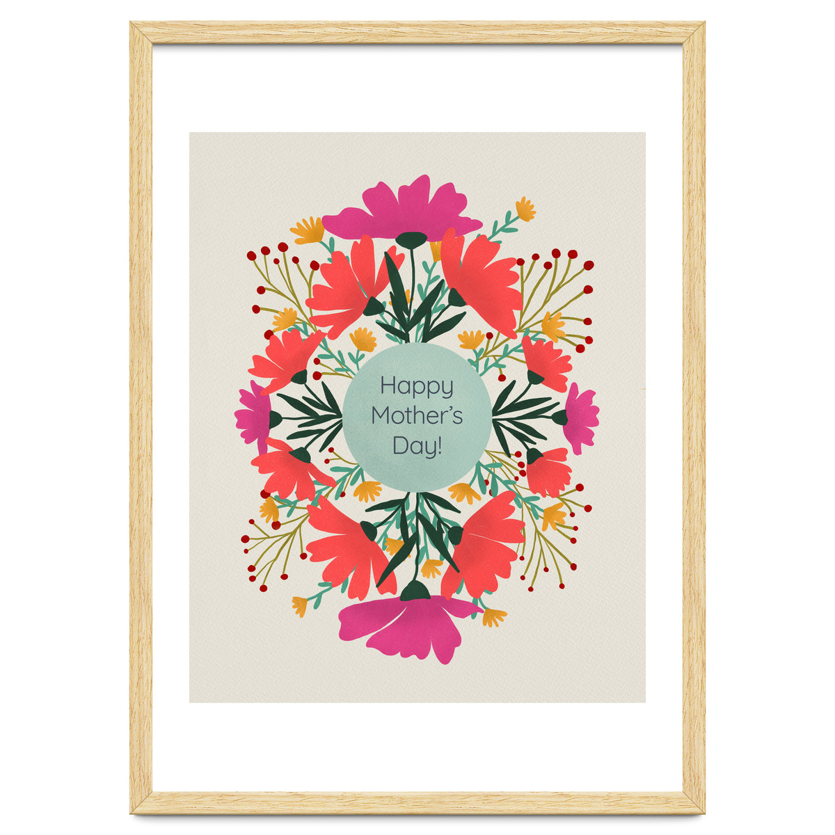 Happy mother's day floral design