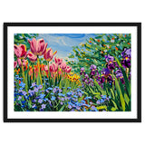 Vibrant Spring Meadow Oil Painting thumbnail