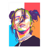 Billie Eillish wpap art  (Print Only) thumbnail