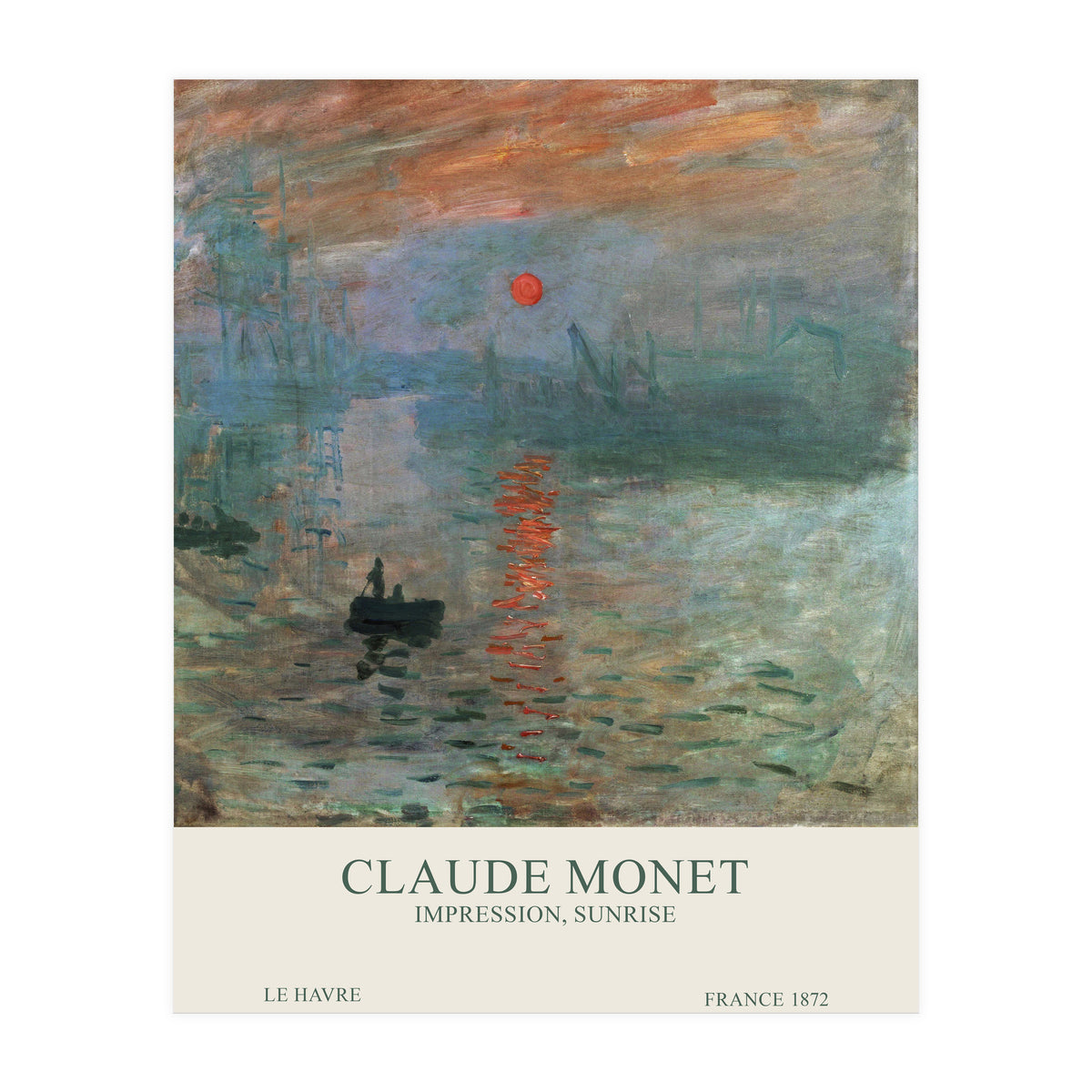 Claude Monet - Impression, Sunrise (Print Only)