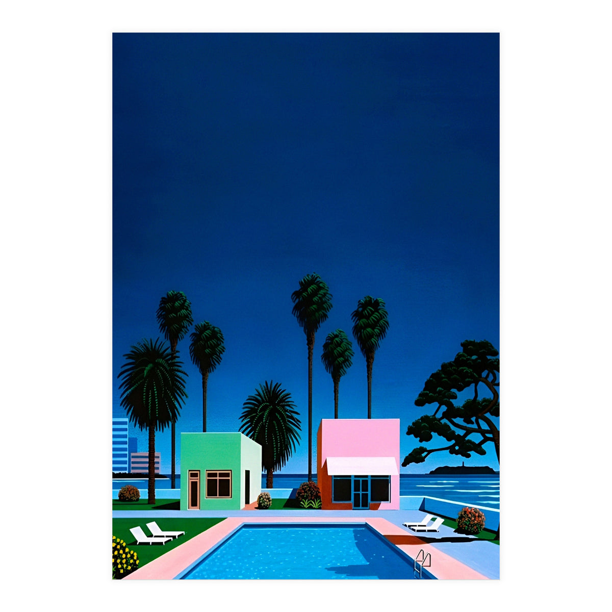 Hiroshi Nagai - City Pop , Vaporwave Aesthetic (Print Only)