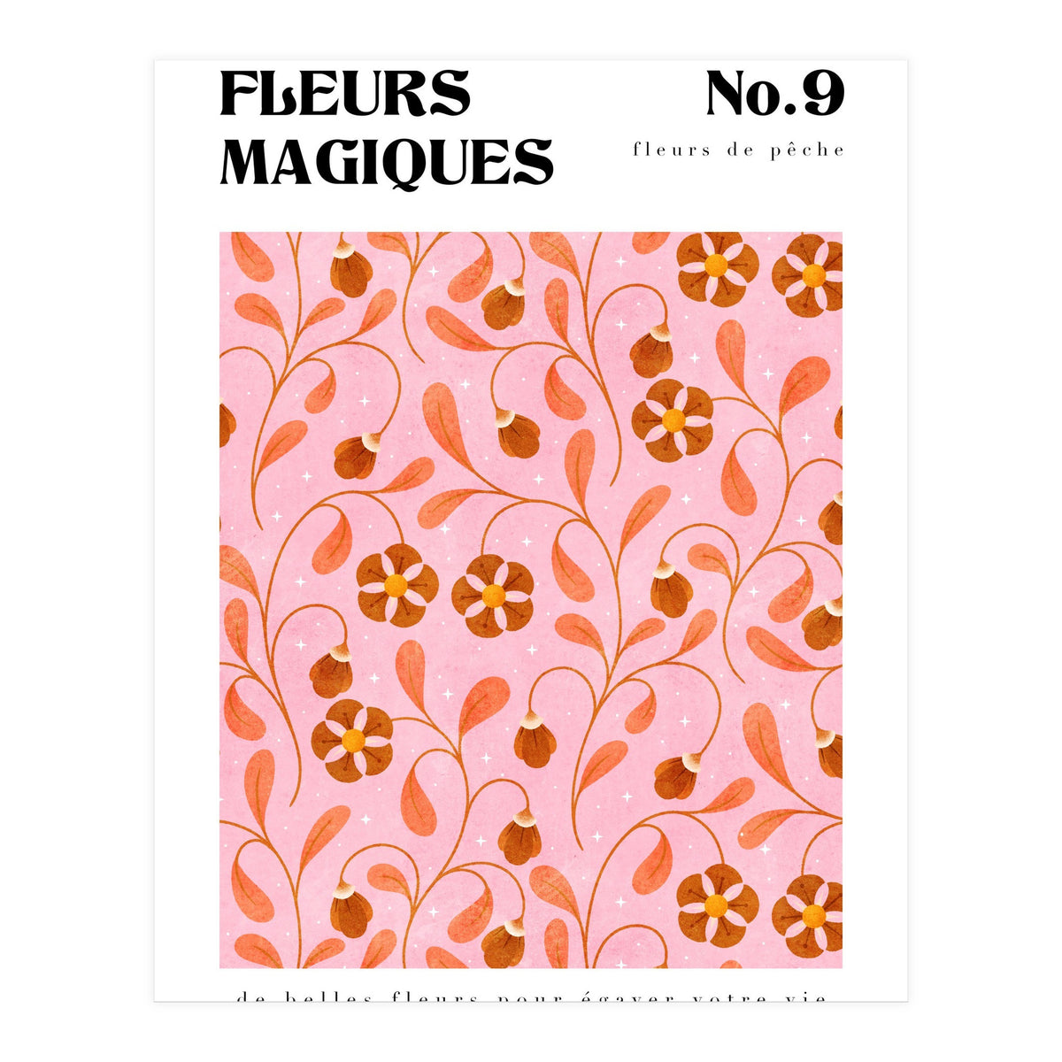 Magical Flowers No.9 Peachy Florals (Print Only)