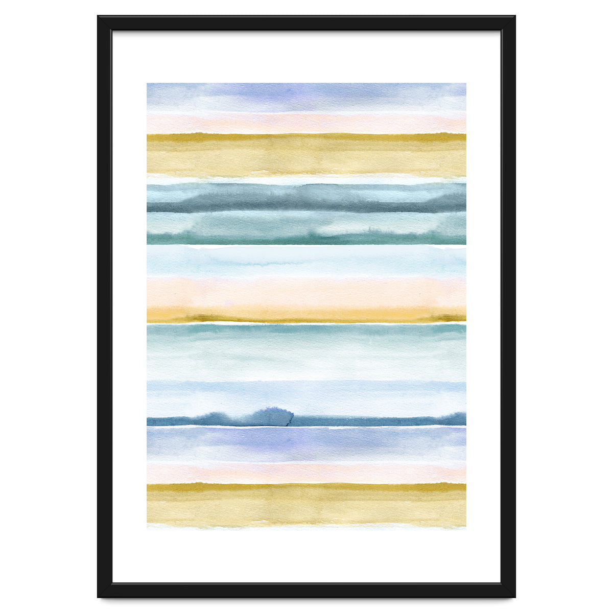 Relaxing Calm Stripes Blue Yellow