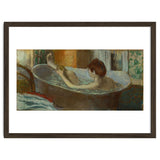 Woman in bath, sponging her leg. Pastel, 1883-84   19.7 x 41 cm. thumbnail