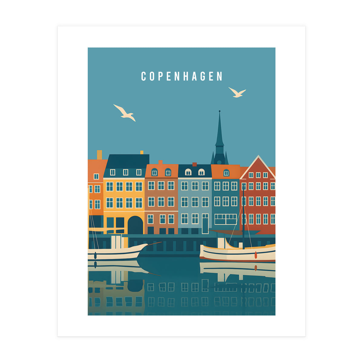 Copenhagen Denmark Scandinavian Design (Print Only)