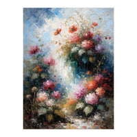 Ethereal Summer Garden Oil Painting (Print Only)