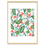 A New Paradise #Bird of paradise painted tropical art & pattern thumbnail