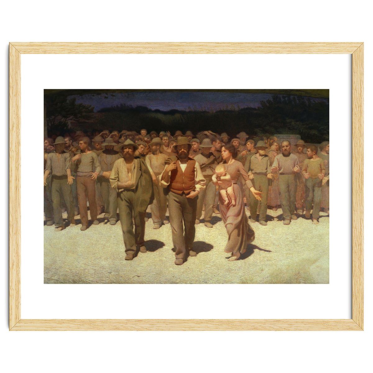 Giuseppe Pellizza da Volpedo / 'The Fourth State', 1901, Oil on canvas, 293 × 545 cm.