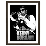 Kenny Dorham Jazz Trumpeter in Grayscale thumbnail