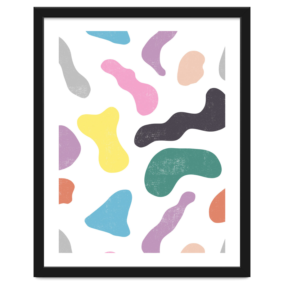 Abstract Organic Memphis Shapes