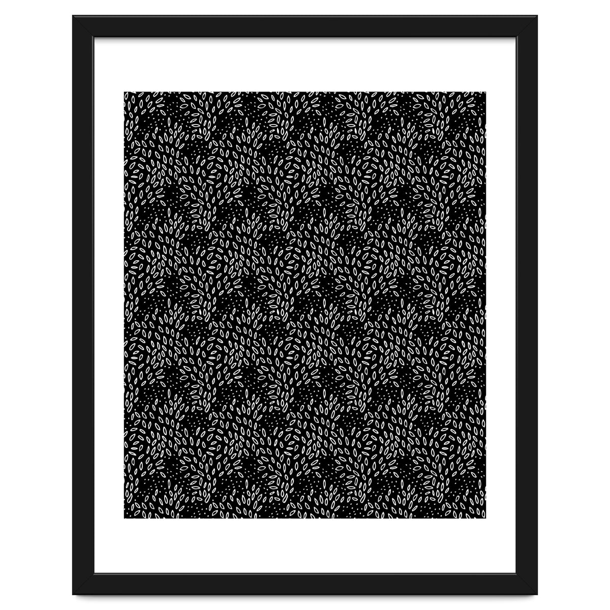 Black Floral Pattern