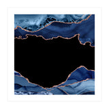 Navy & Rose Gold Agate Texture 18 (Print Only) thumbnail