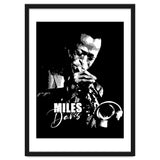 Miles Davis American Jazz Trumpeter in Grayscale thumbnail