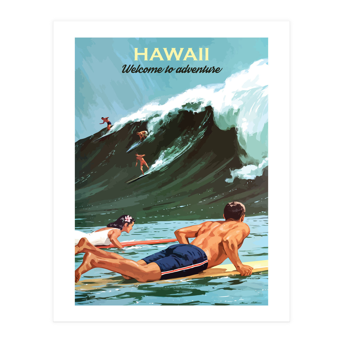 Hawaii Surf (Print Only)