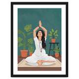 Serene Yoga Pose FitnessIllustration thumbnail