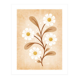 Vintage Beige Daisies (Print Only) thumbnail