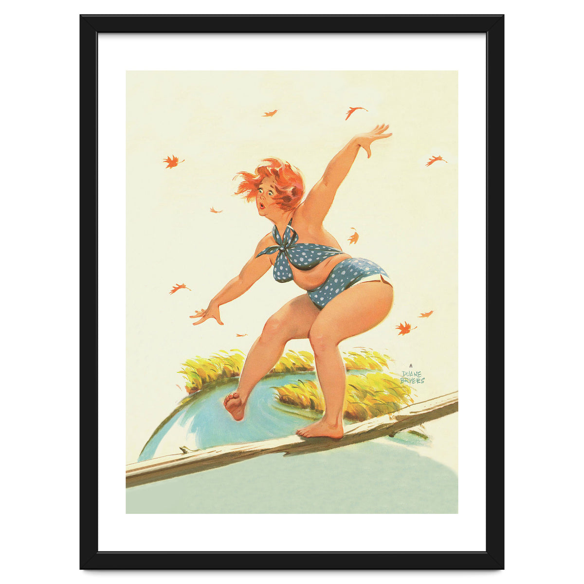 Sudden Wind On A Wooden Beam