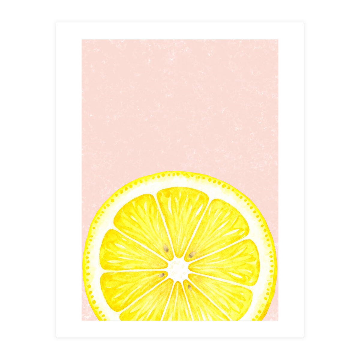 Lemon Slice, Fresh Citrus Kitchen Summer Art (Print Only)