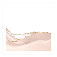 Ivory & Gold Agate Texture 07 (Print Only)