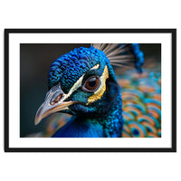 Close Up Of A Peacock Head And Eye