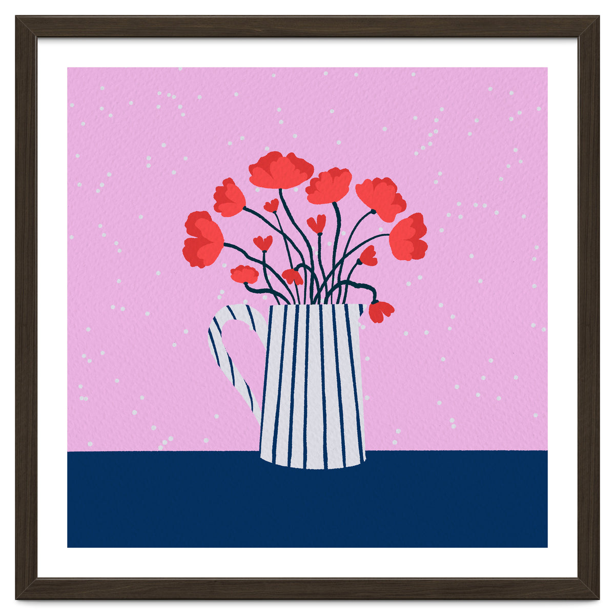 Poppies – pink and blue