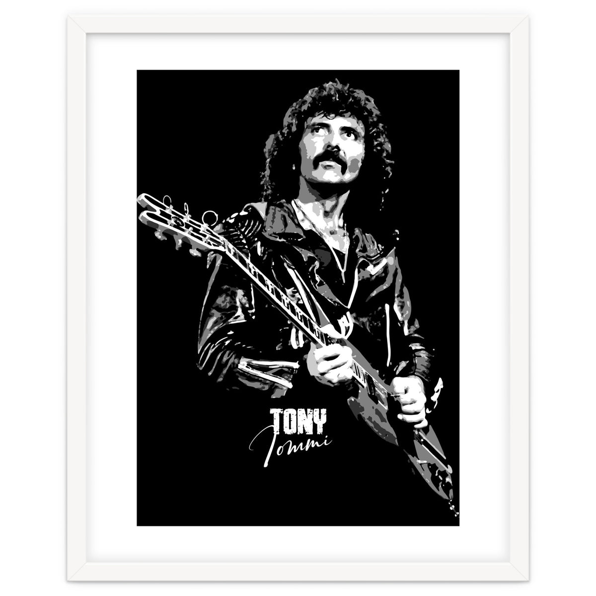 Tony Iommi American Musician Legend In Grayscale