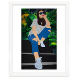 A Girl Sitting On A Step thumbnail