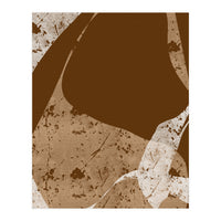 Brown Abstract Minimalist (Print Only)