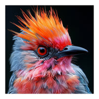 Close Up Of Exotic Bird With Vibrant Plumage (Print Only)
