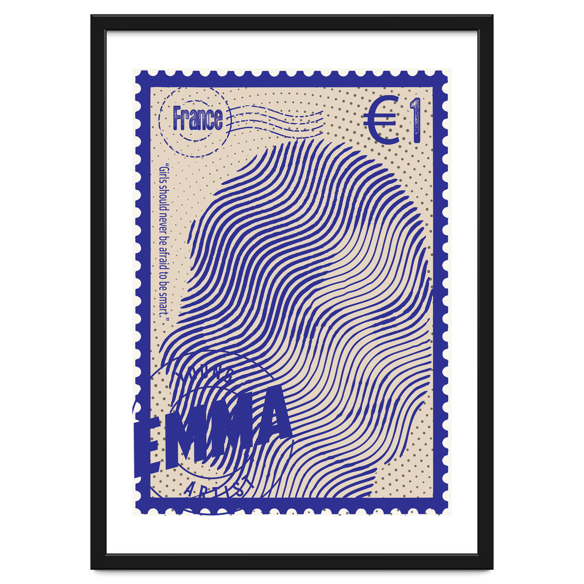 Emma Watson Stamps Art