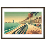 Vintage Coastal Promenade Poster thumbnail