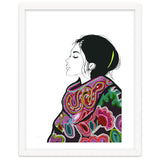 Embroidery Realistic Digital Embroidery Fashion Illustration Art Print Viddy Pop Studio Mood Room thumbnail