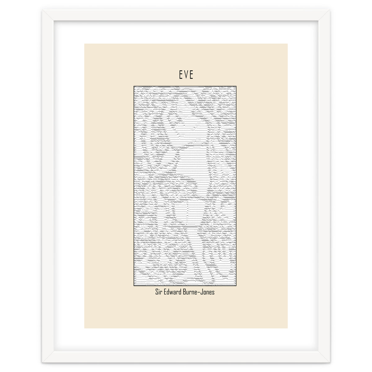 Eve – Sir Edward Burne–jones (ascii Art)