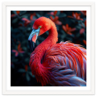 Vibrant Flamingo Bird Profile Majestic Pose