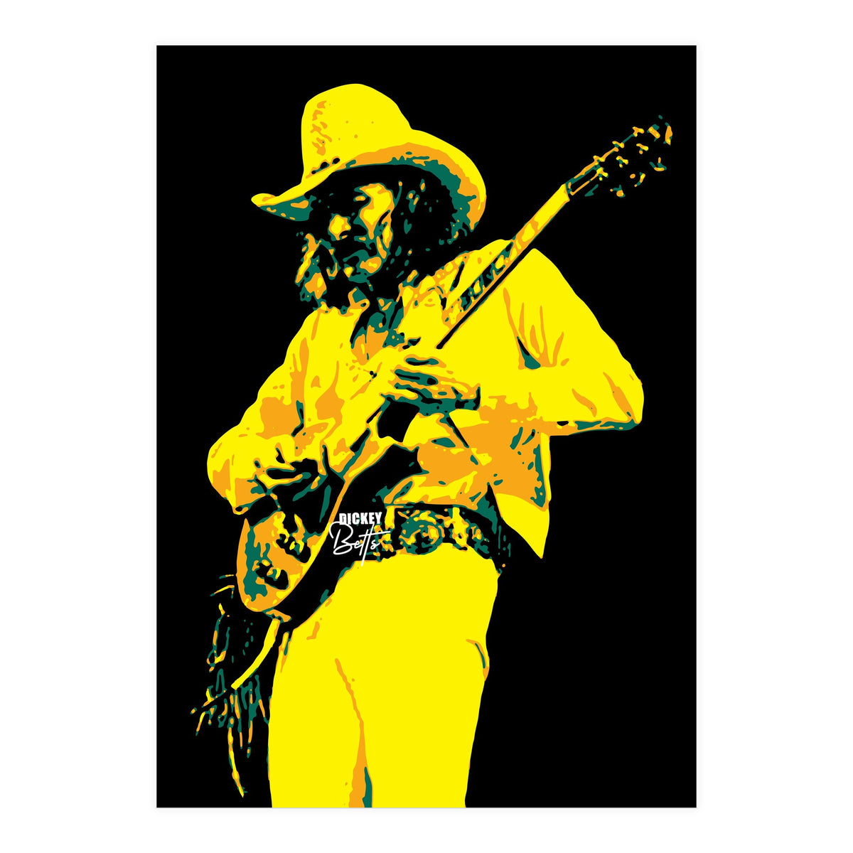 Dickey Betts American Rock Guitarist Legend (Print Only)