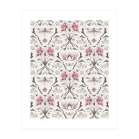 Bohemian Garden Pink Pattern (Print Only)