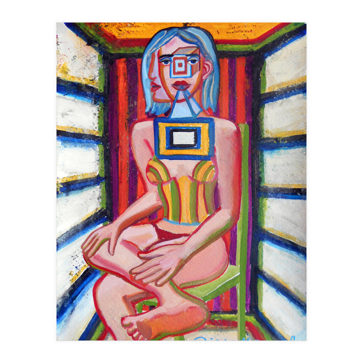 Mujer En La Silla 12 (Print Only)