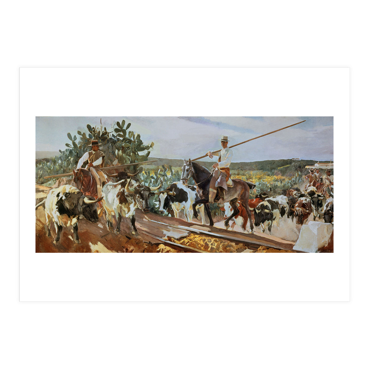 'Andalusia, The Round Up', 1914, Oil on canvas, 358 x 766,5 cm. (Print Only)