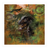 Dinosaur Jurassic T-Rex Collage (Print Only) thumbnail