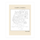 Sunflowers – Vincent van Gogh (1888) (ascii art) (Print Only) thumbnail
