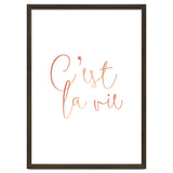 C'est la vie Rose Gold | Motivational Typography Quote Positivity | Handwritten Good Vibes Celebrate thumbnail