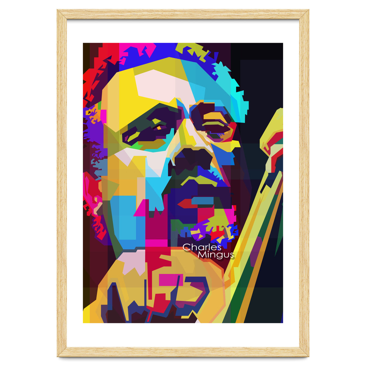 Charles Mingus Classic Jazz Pop Art WPAP