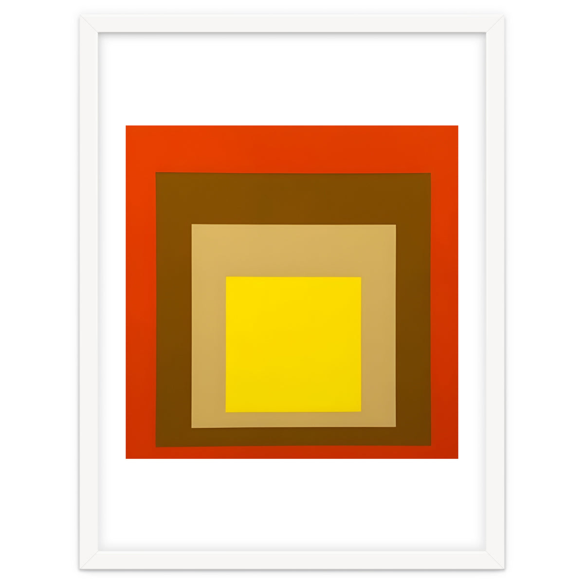 Josef Albers - Red, Brown, Golden