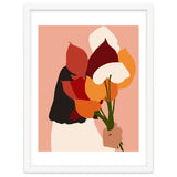 The Comfort Zone, Pastel Bohemian Woman, Floral Self Care Self Love Positivity Growth, Eclectic Boho Concept thumbnail