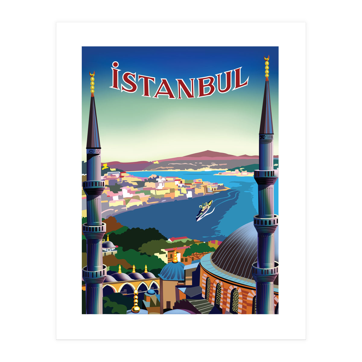 Istanbul, Turkey, Aerial View (Print Only)