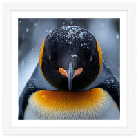 Close Up King Penguin In The Snow